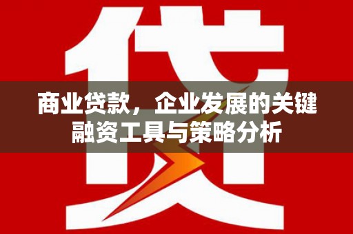 华安商业贷款，企业发展的关键融资工具与策略分析