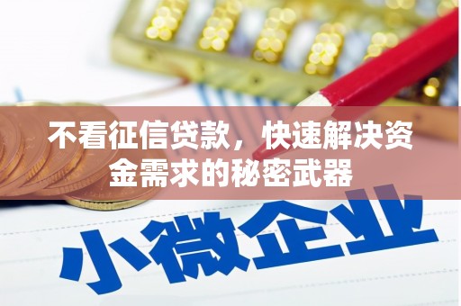 华安不看征信贷款，快速解决资金需求的秘密武器