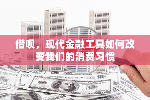 华安借呗，现代金融工具如何改变我们的消费习惯