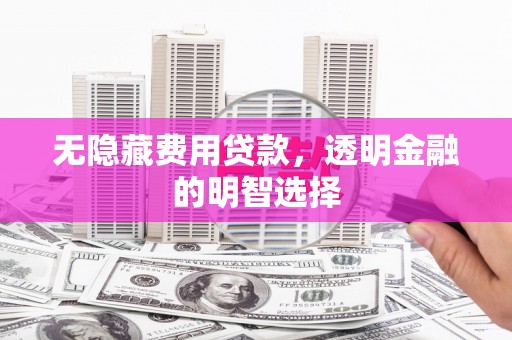华安无隐藏费用贷款，透明金融的明智选择