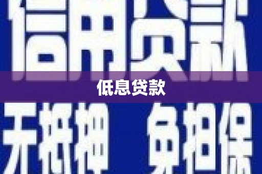 华安低息贷款